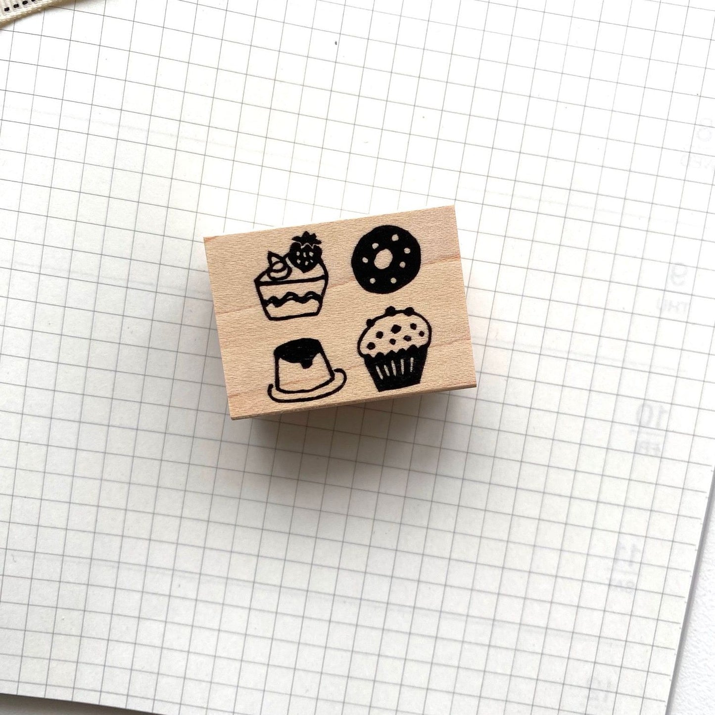 Hankodori Rubber Stamp - Sweets