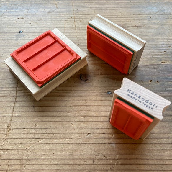 Hankodori Rubber Stamp - Label (Medium)