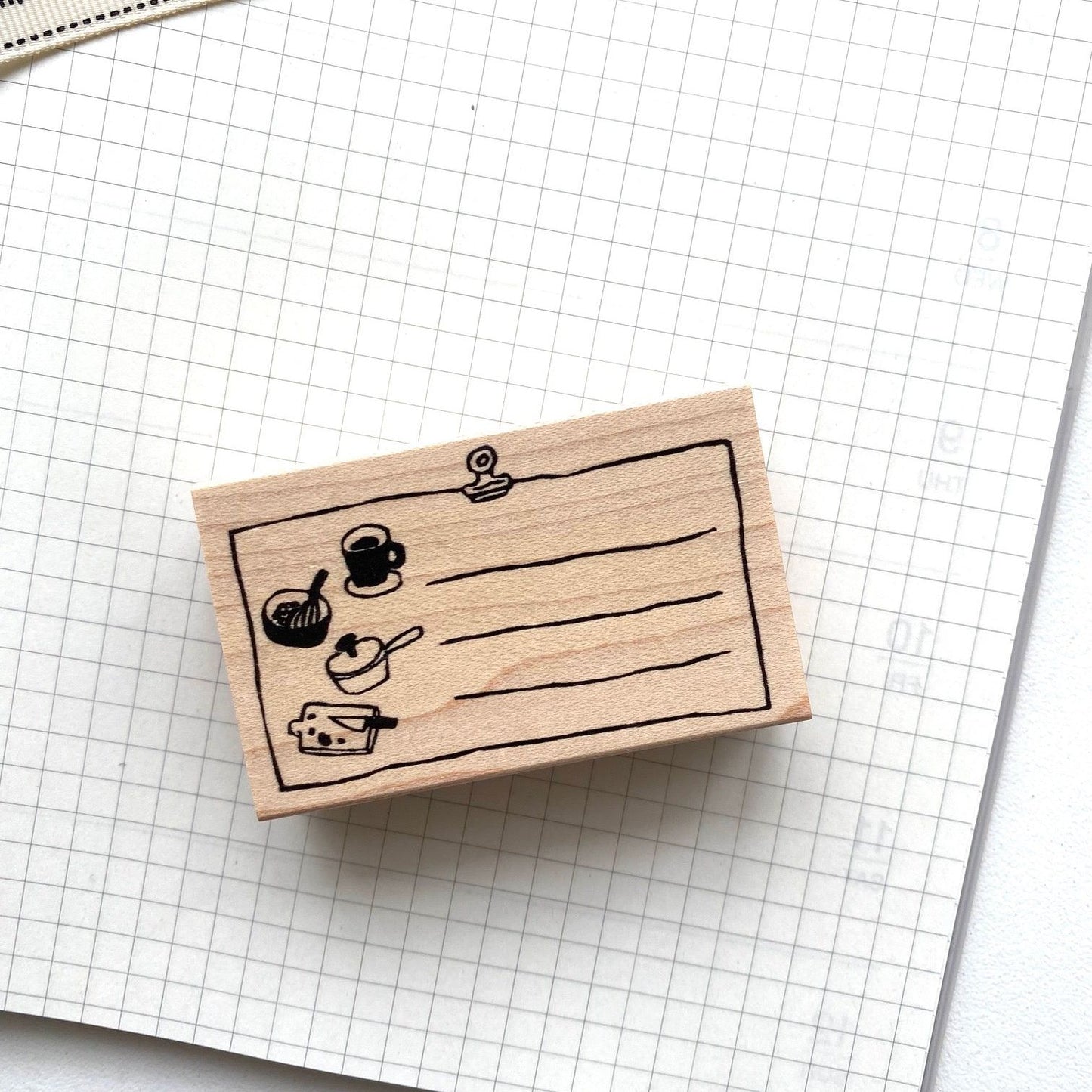 Hankodori Rubber Stamp - Kitchen Memo