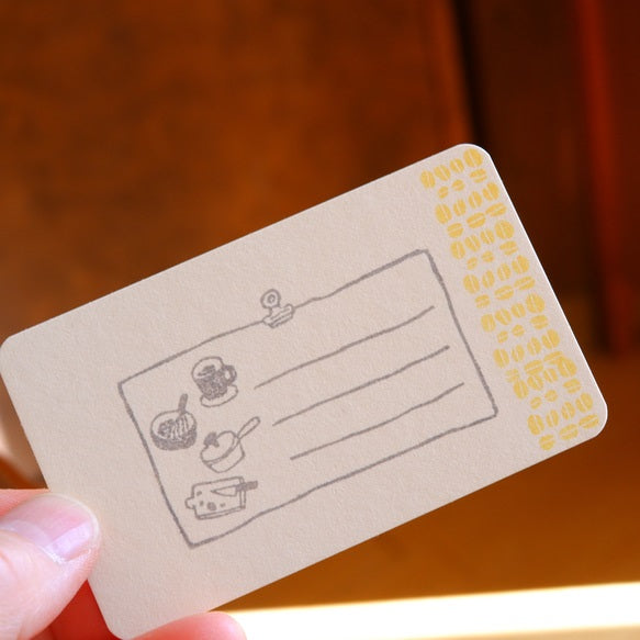 Hankodori Rubber Stamp - Kitchen Memo
