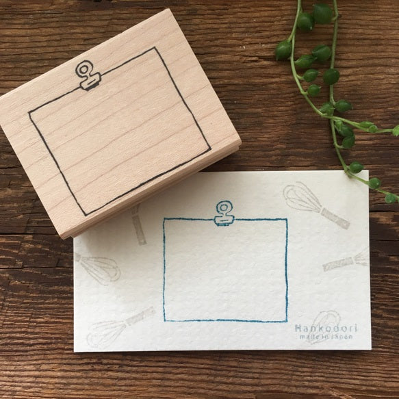 Hankodori Rubber Stamp - Memo (Medium)