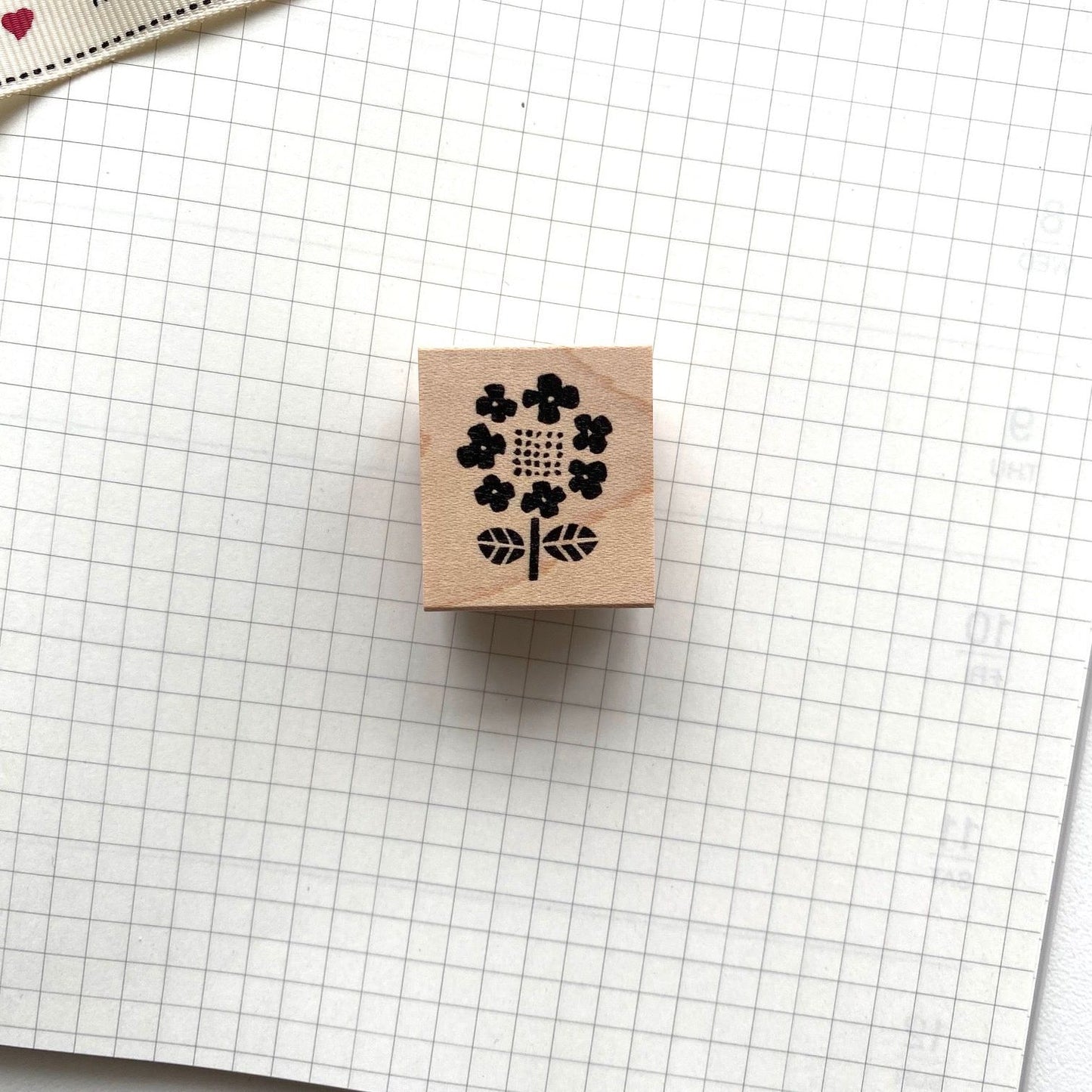 Hankodori Rubber Stamp - Glacecap Hydrangea