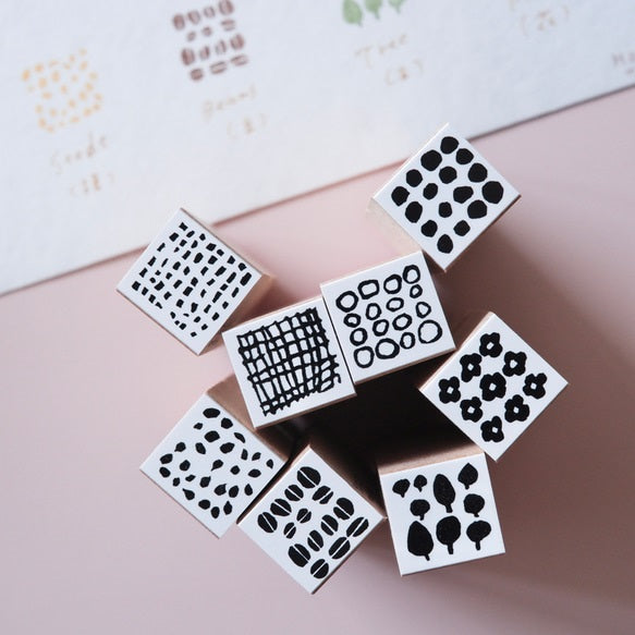 Hankodori Rubber Stamp - Pattern Mini Stamp