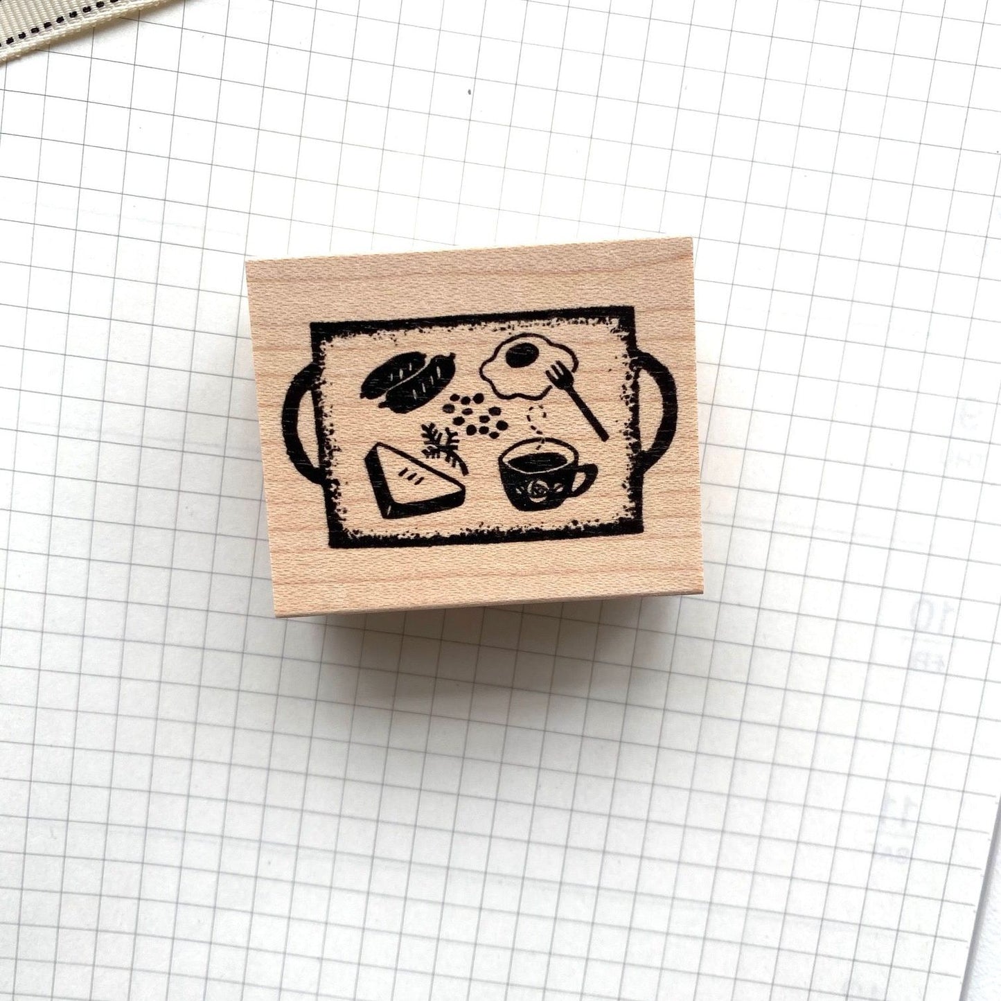 Hankodori Rubber Stamp - Morning Plate