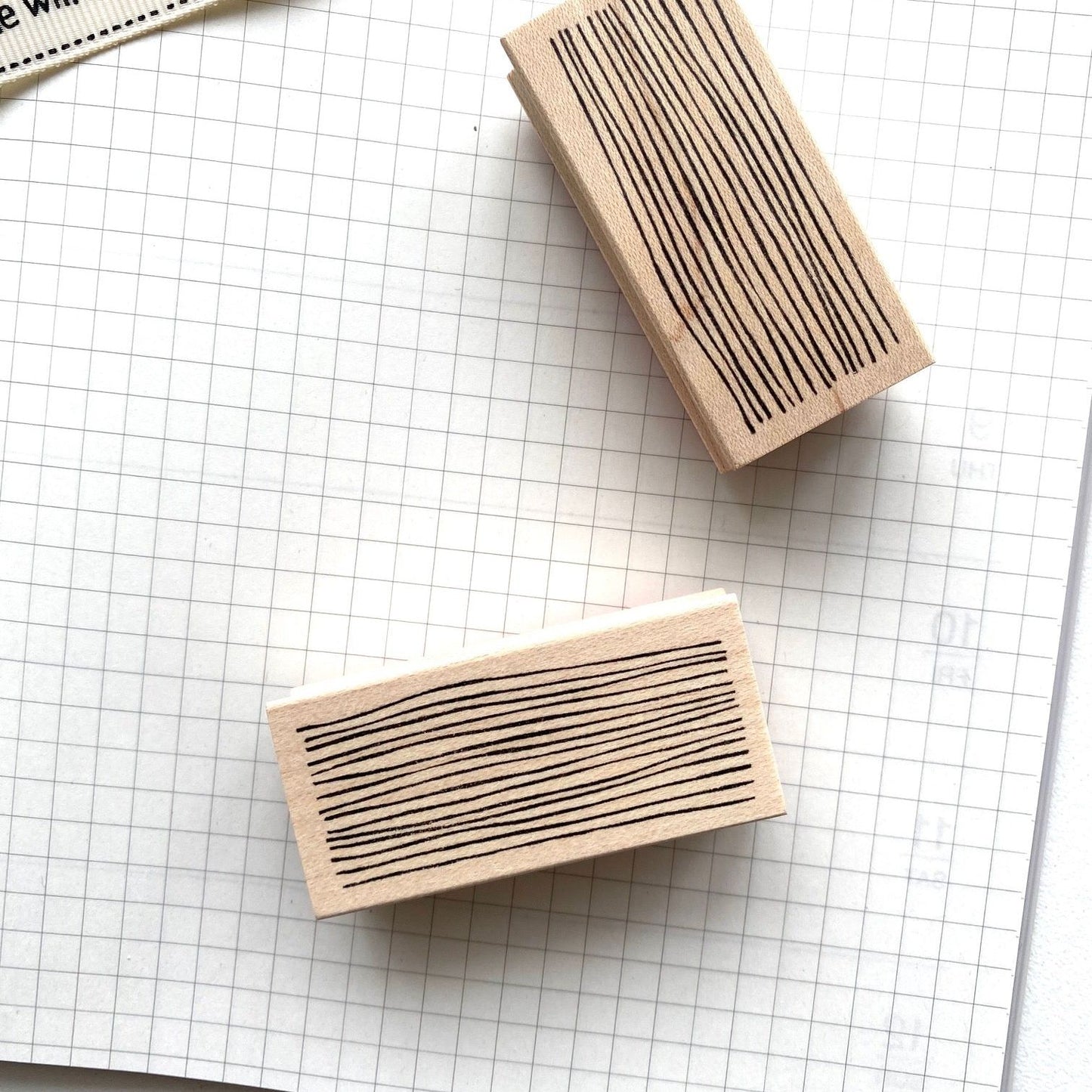 Hankodori Rubber Stamp - Stripe