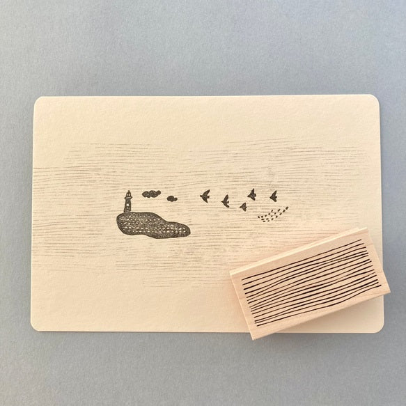 Hankodori Rubber Stamp - Stripe