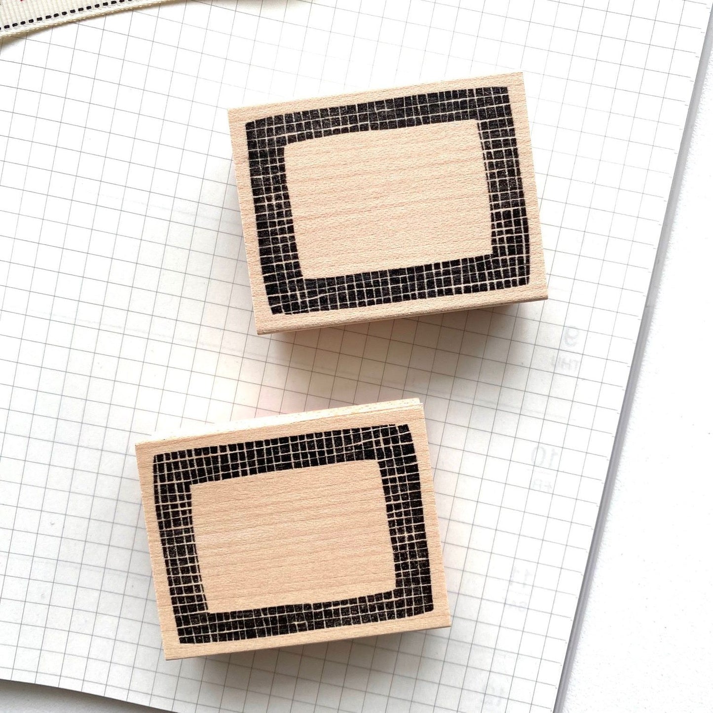 Hankodori Rubber Stamp - Tile Frame