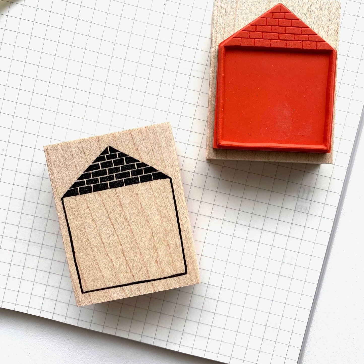 Hankodori Rubber Stamp - Brick House