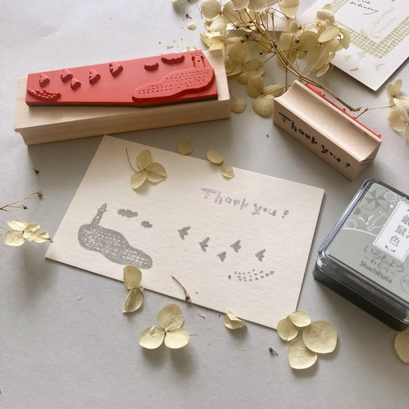 Hankodori Rubber Stamp - Bird and Lighthouse