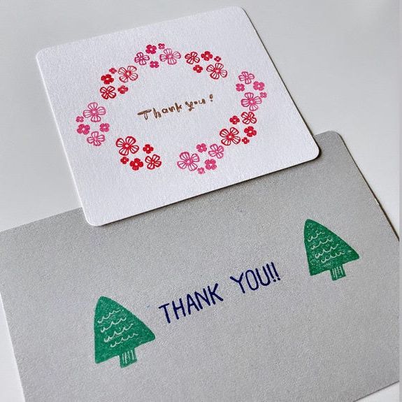 Hankodori Rubber Stamp - Forest Flowers