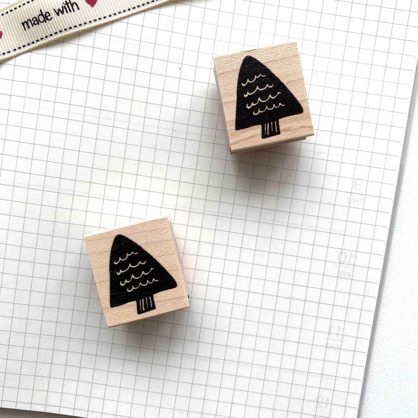 Hankodori Rubber Stamp - Forest Tree