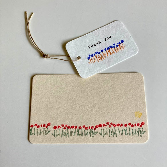 Hankodori Rubber Stamp - Grass Line