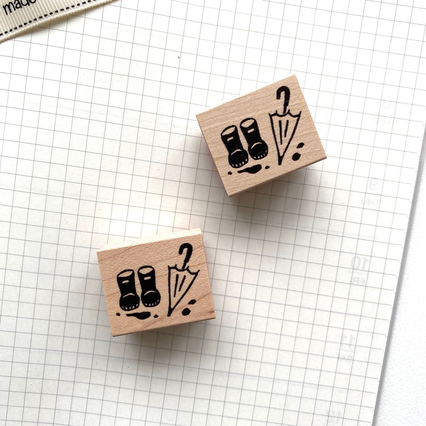 Hankodori Rubber Stamp - After the Rain
