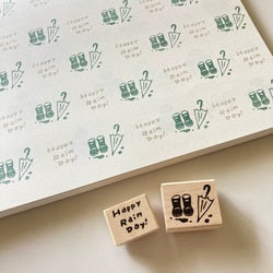 Hankodori Rubber Stamp - After the Rain
