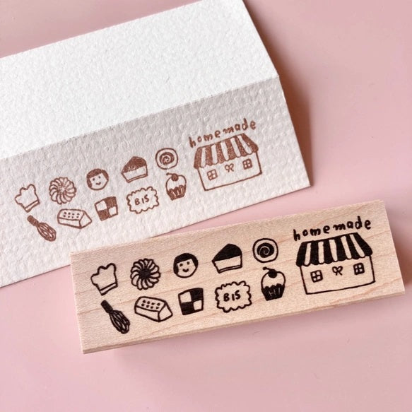Hankodori Rubber Stamp - Homemade Sweets