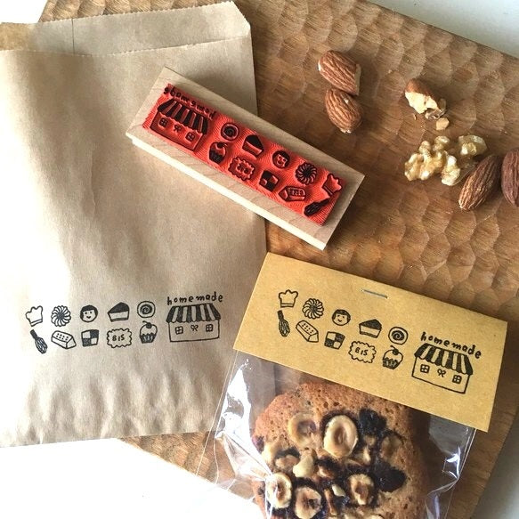 Hankodori Rubber Stamp - Homemade Sweets