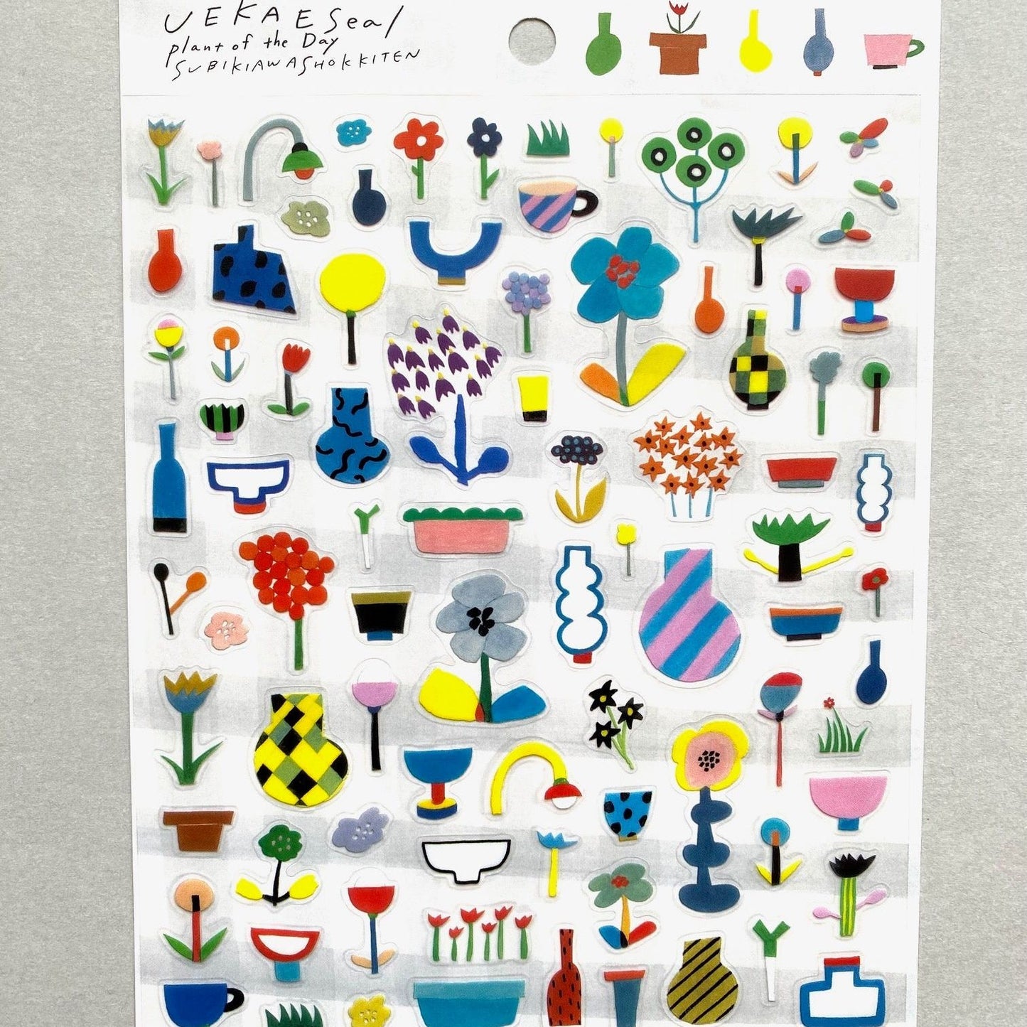 Cozyca Products x Subikiawa Shokkiten Transparent Stickers - Uekae Plant Of The Day