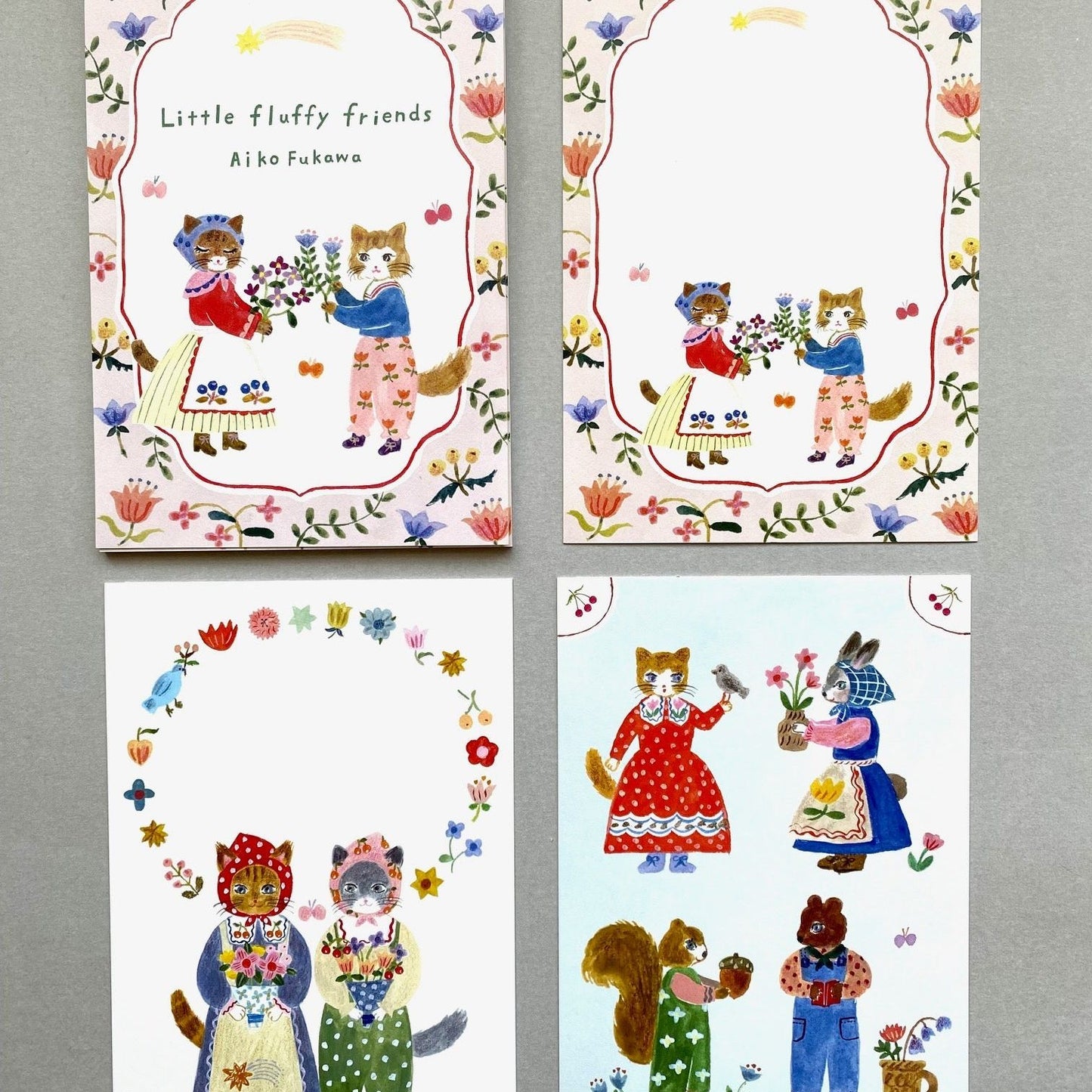 Cozyca Products x Aiko Fukawa Postcard Booklet – Little Fluffy Friends
