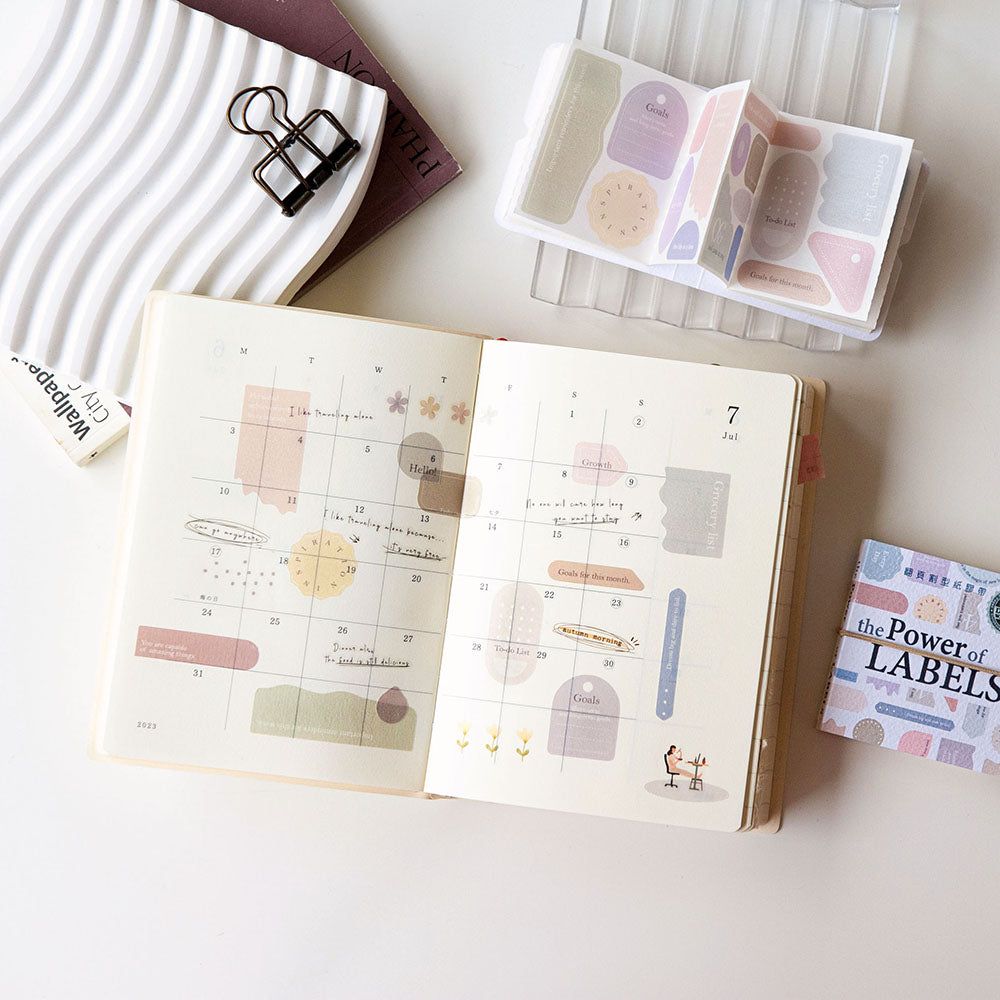 MU Lifestyle Die-Cut Washi Tape Mini Booklet - 01 The Power of Labels