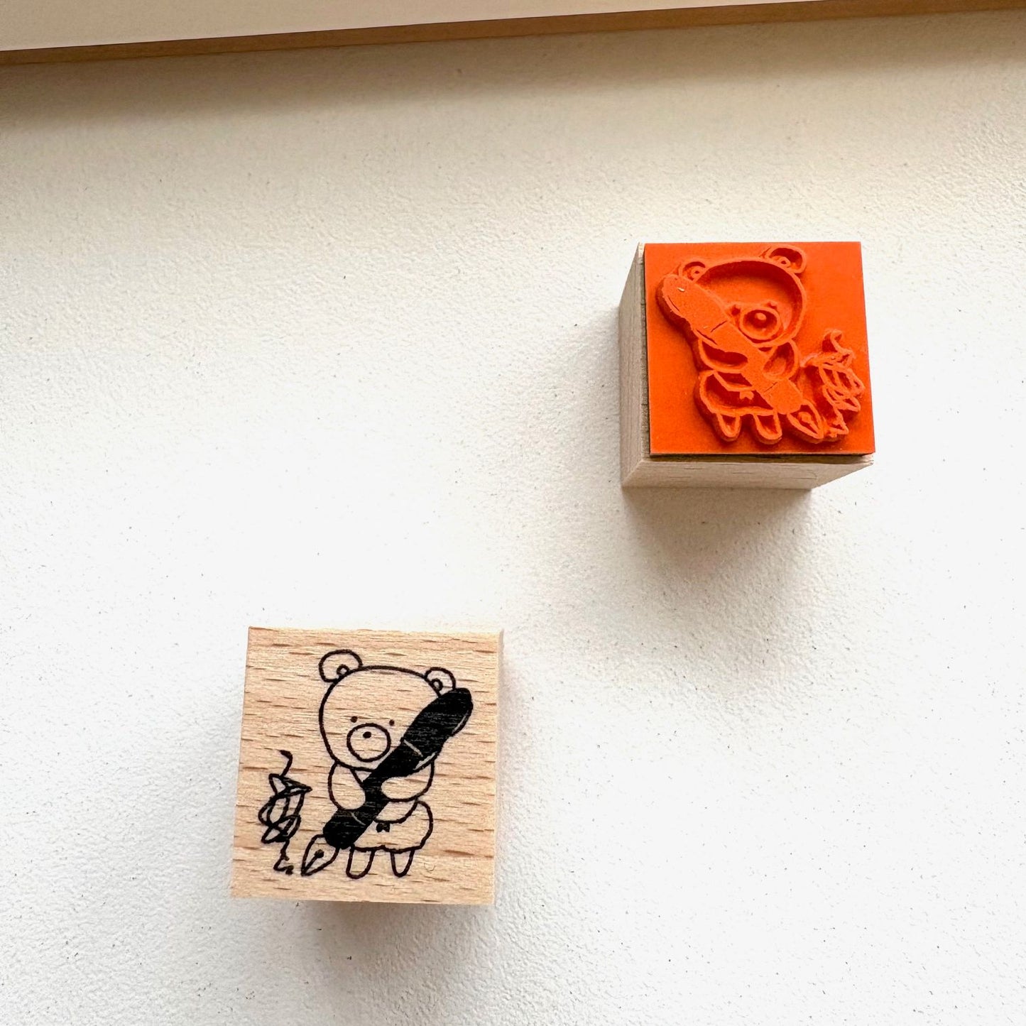 Forme. Rubber Stamp - Baby Kuma Rakugaki