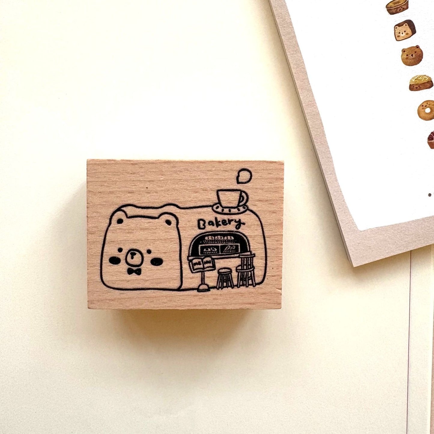 Eileen Tai Rubber Stamp - Bakery Bear