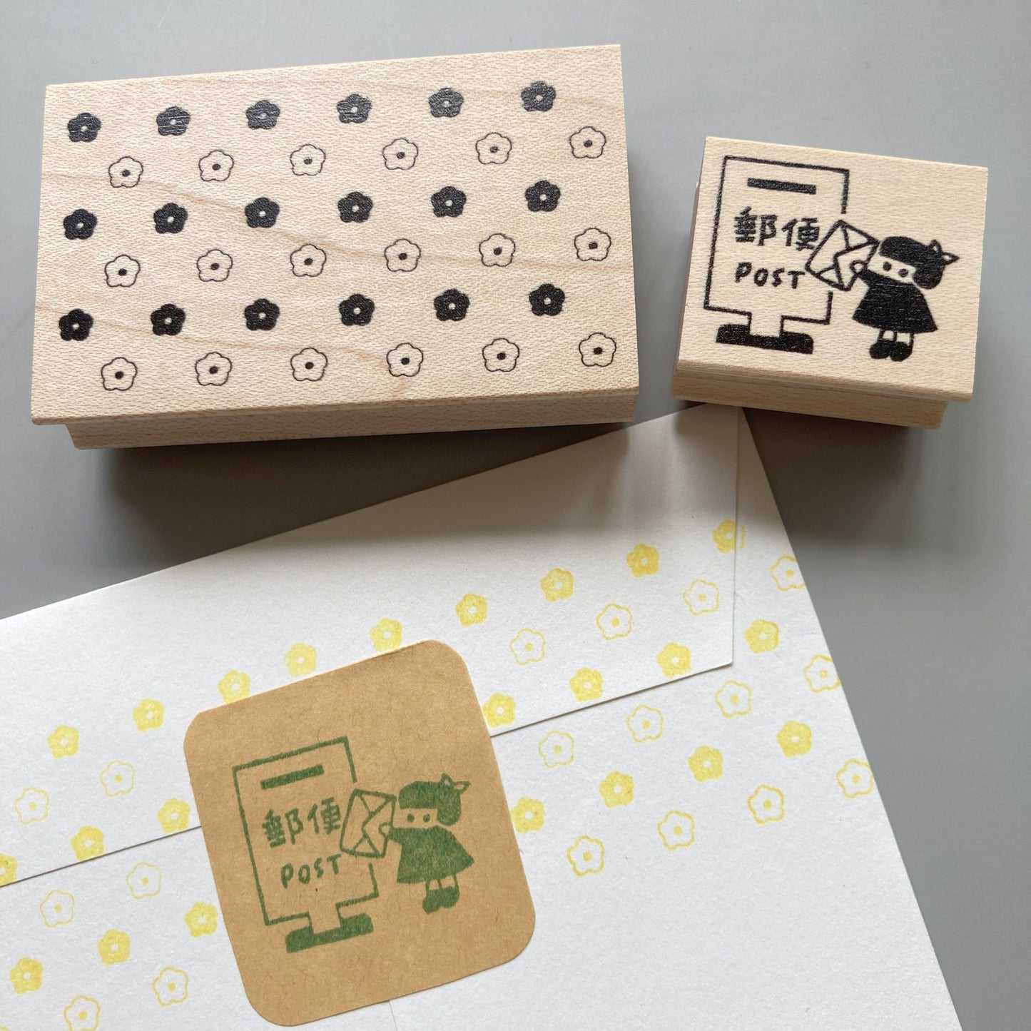 Hankodori Rubber Stamp - Mini Blooms