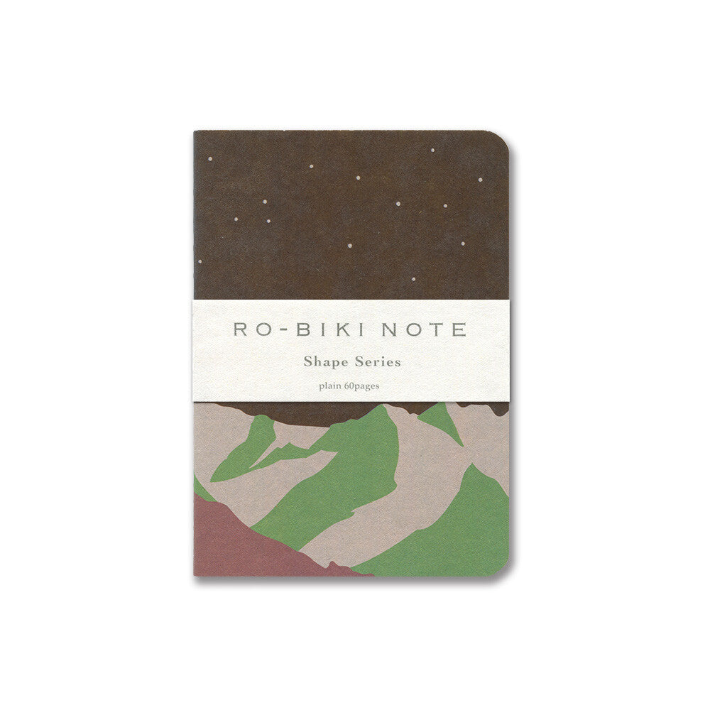 Yamamoto Ro-Biki Notebook - Shape Series - Mountain Night