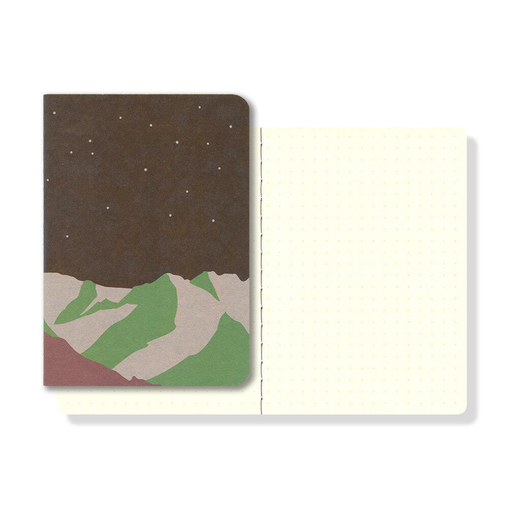 Yamamoto Ro-Biki Notebook - Shape Series - Mountain Night