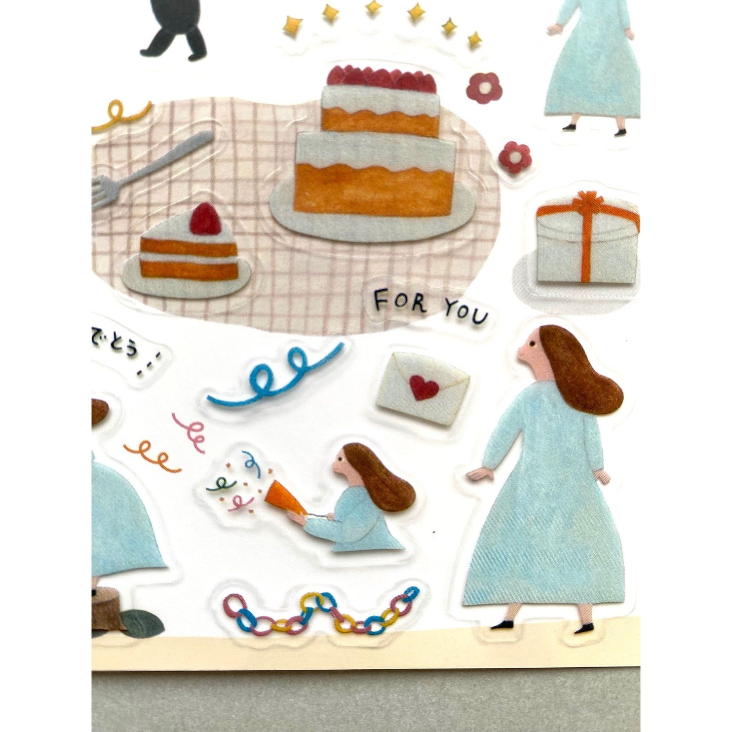 Cozyca Products x Necktie Transparent Stickers - Your Birthday