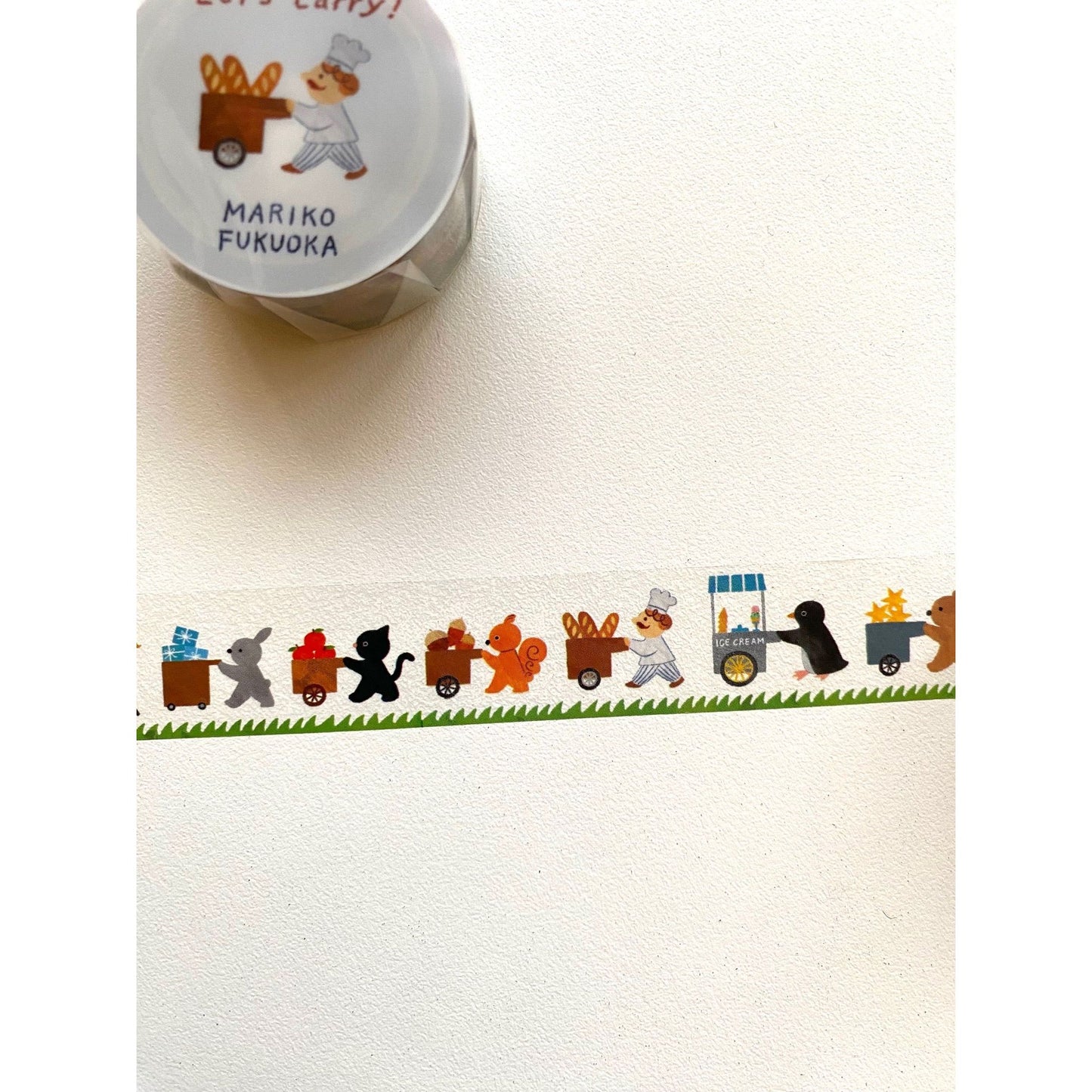 Cozyca Products x Mariko Fukuoka Transparent Masking Tape – Let’s Carry!