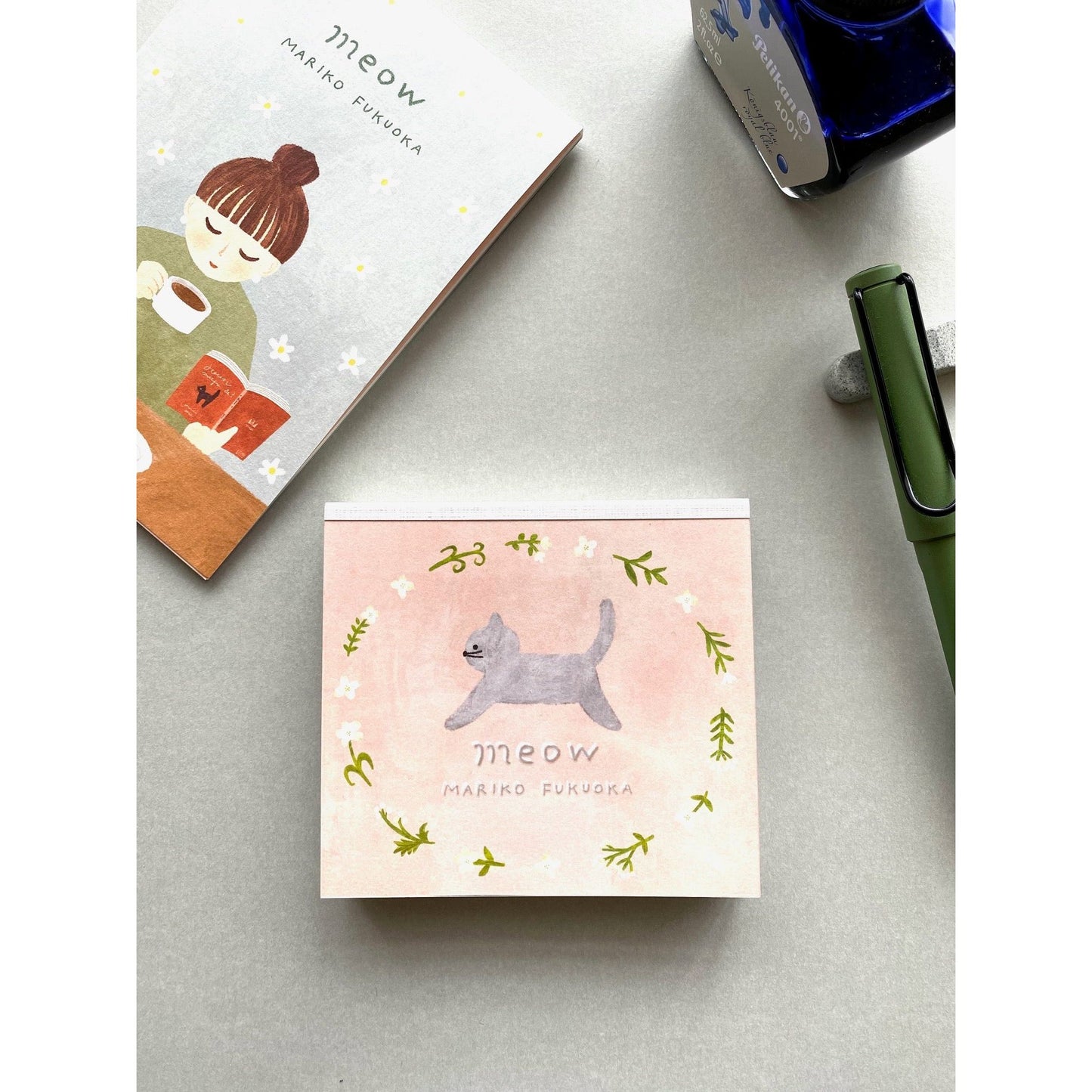 Cozyca Products x Mariko Fukuoka Block Memo Pad - Meow
