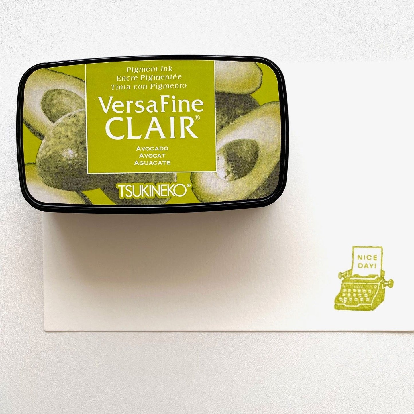 Tsukineko VersaFine Clair Stamp Ink Pad - Avocado
