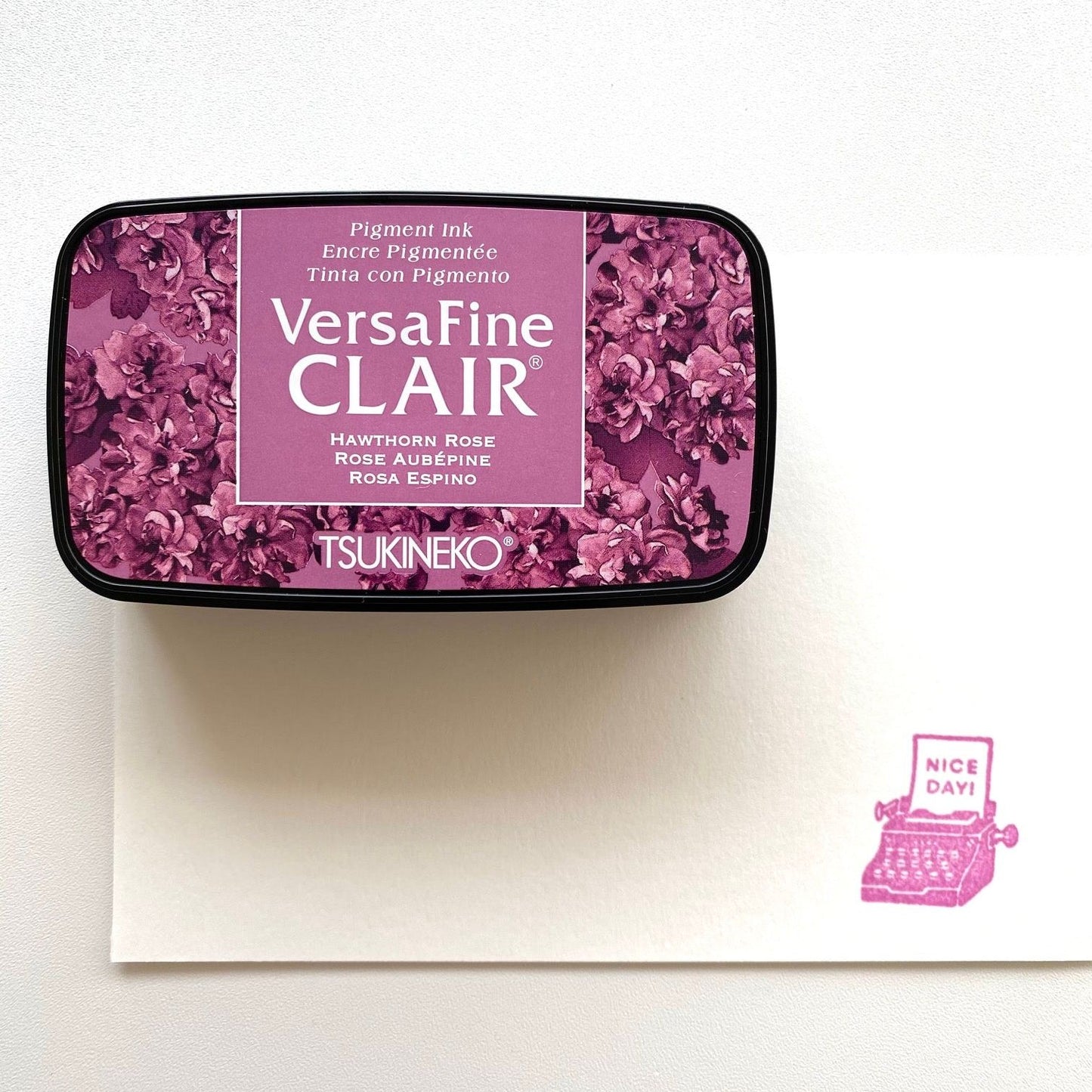 Tsukineko VersaFine Clair Stamp Ink Pad - Hawthorn Rose