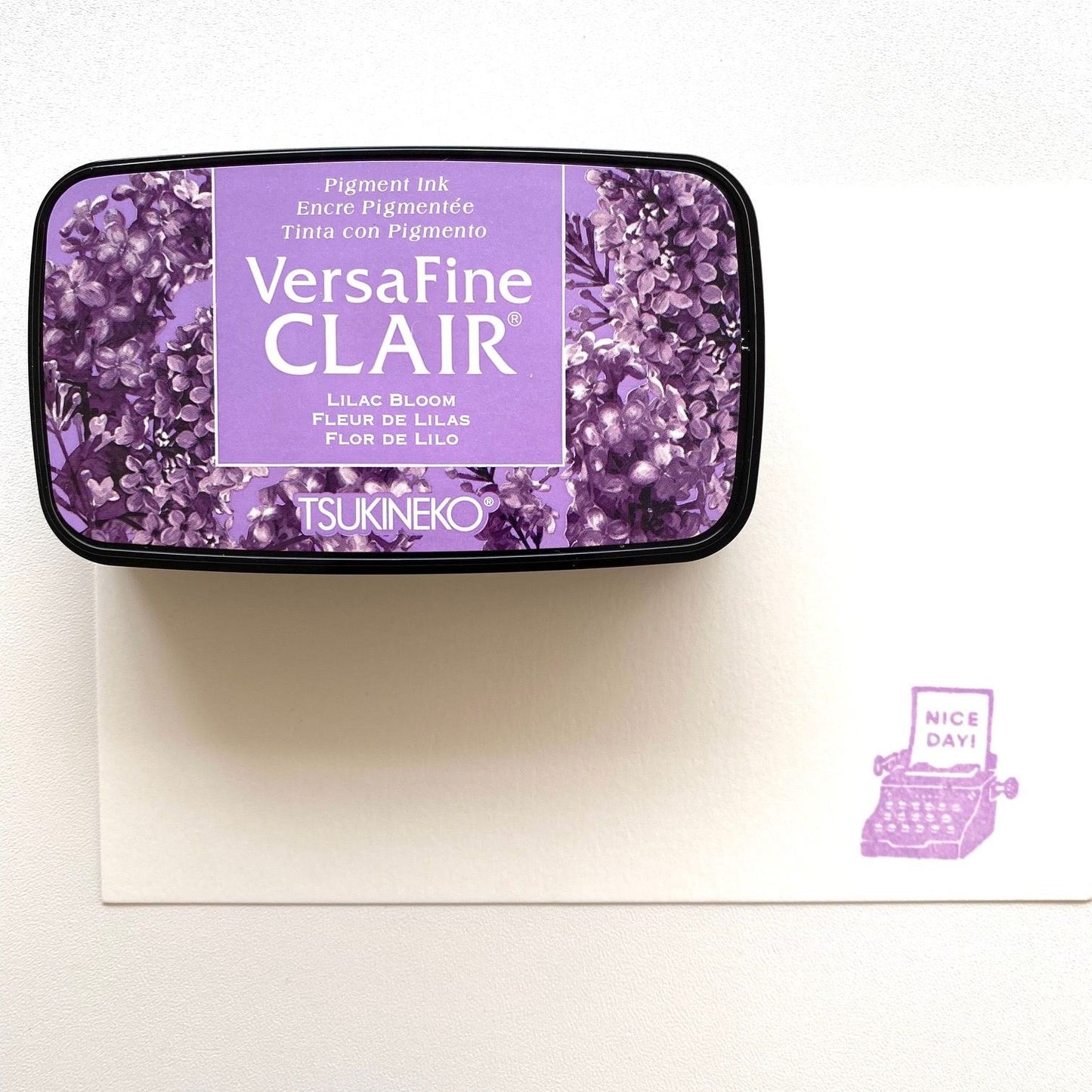Tsukineko VersaFine Clair Stamp Ink Pad - Lilac Bloom