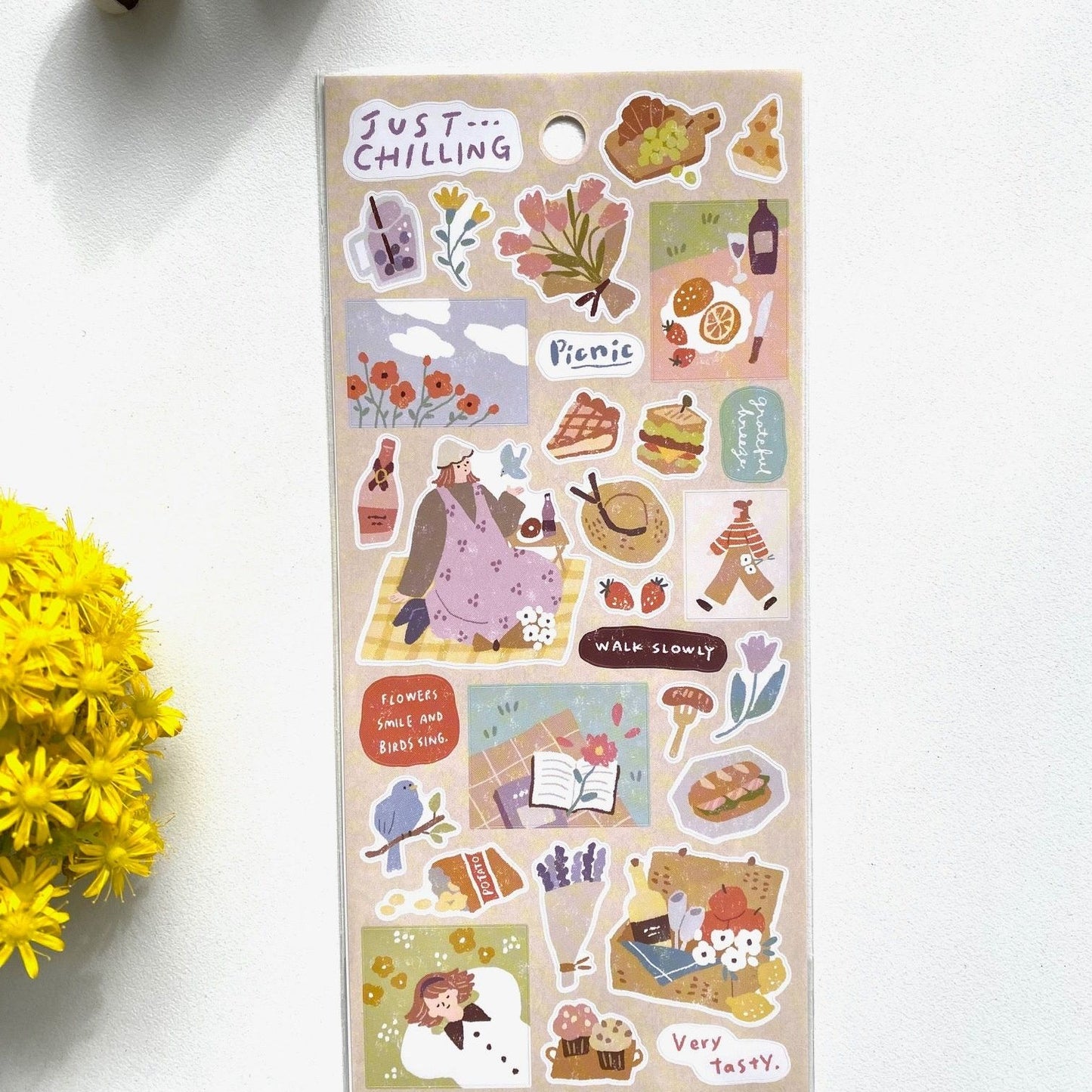 Mind Wave Just Chilling Sticker - Picnic