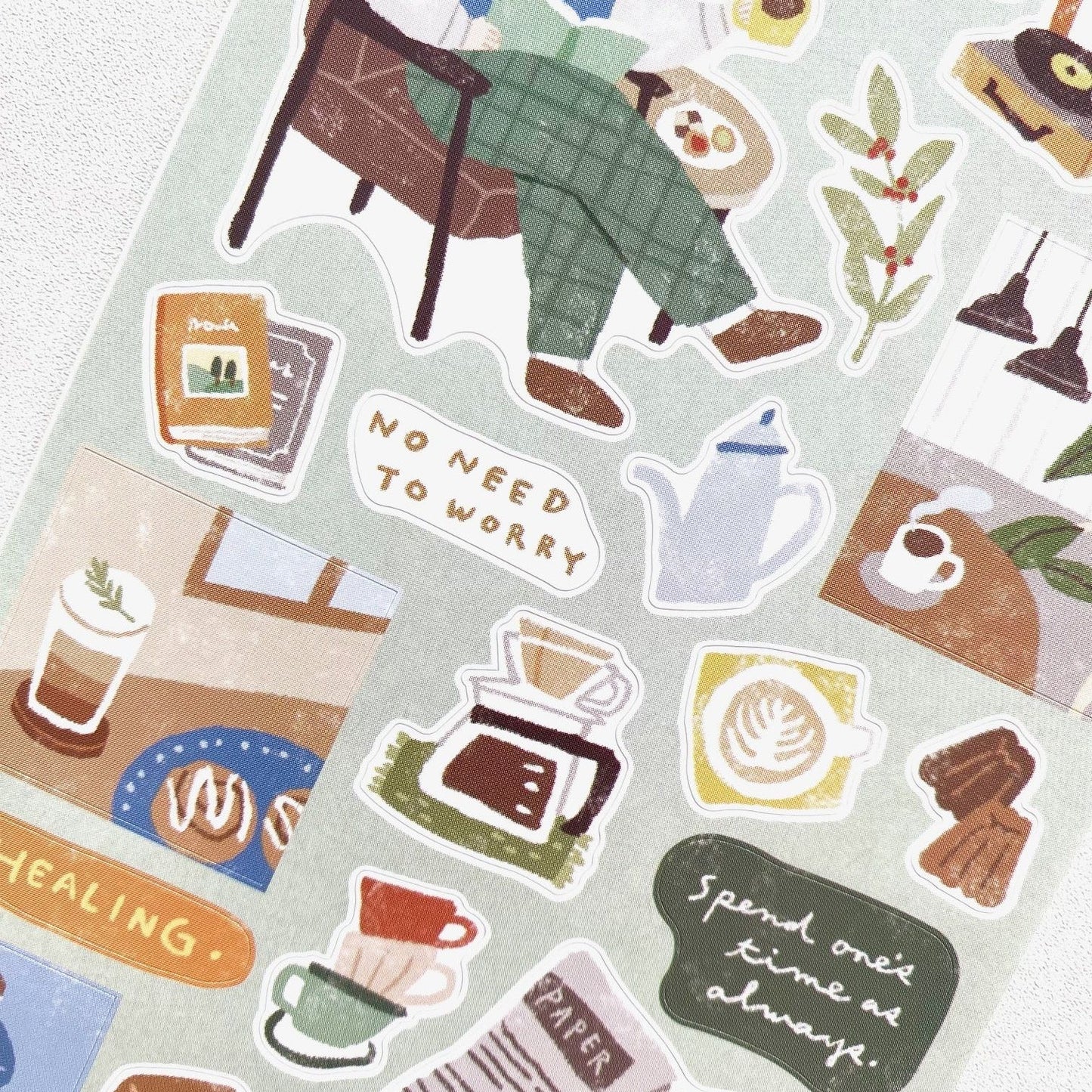 Mind Wave Just Chilling Sticker - I Made Coffee