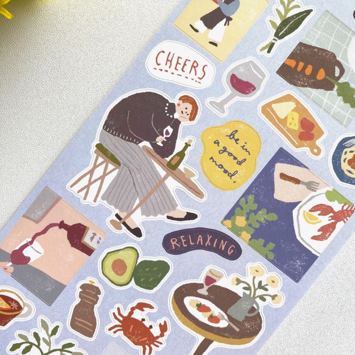 Mind Wave Just Chilling Sticker - Time for Dinner