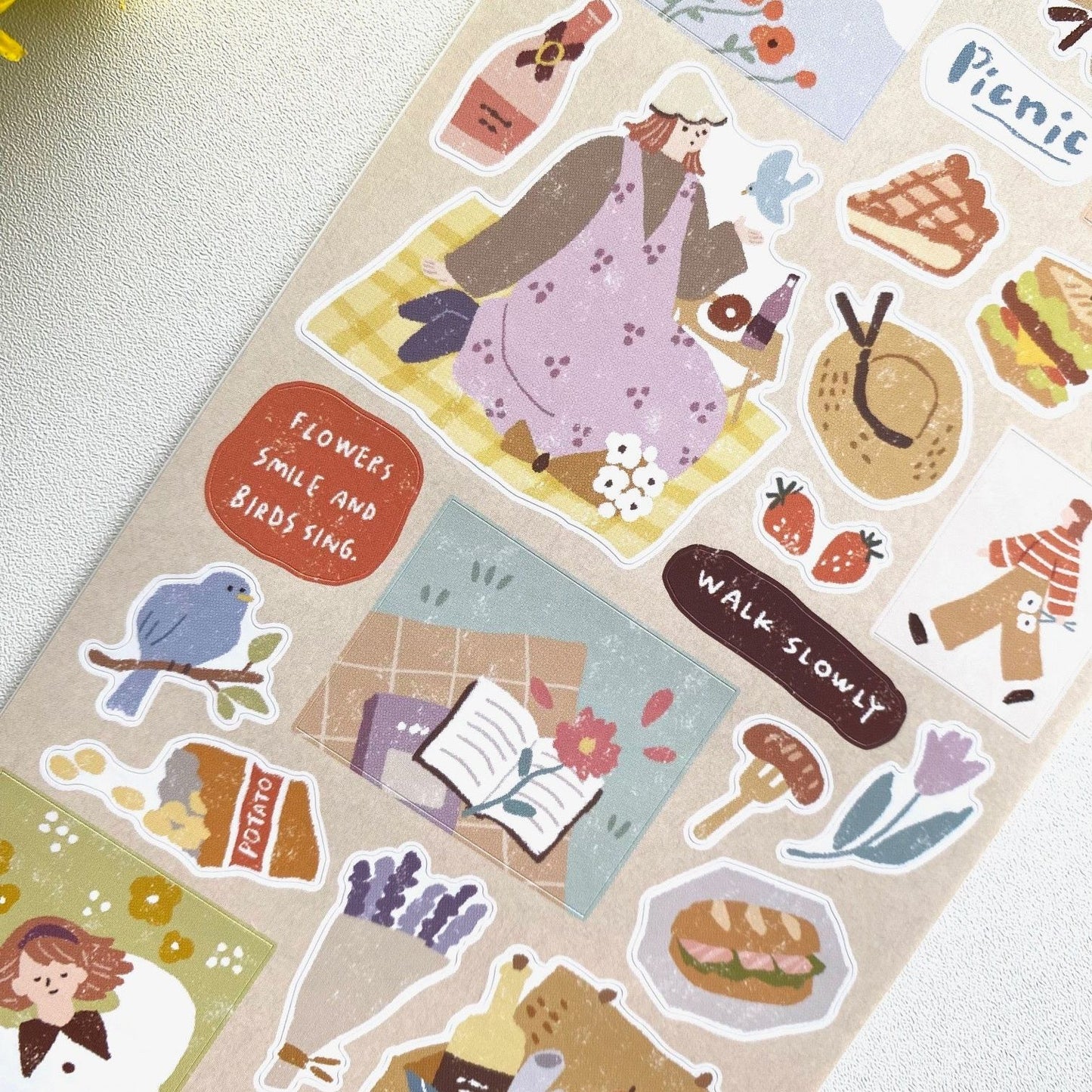 Mind Wave Just Chilling Sticker - Picnic