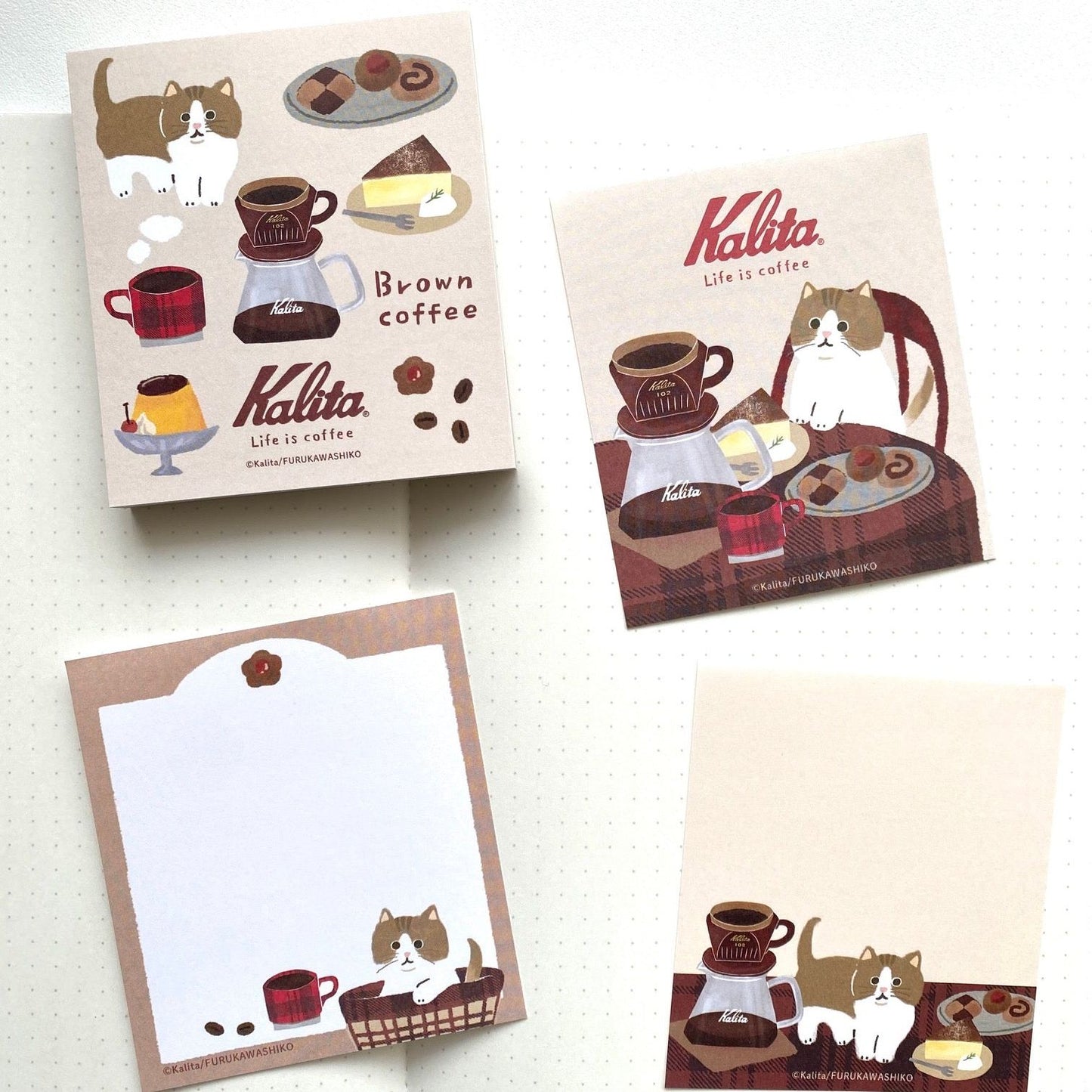Kalita x Furukawa Paper Works Memo Pad - Brown Coffee