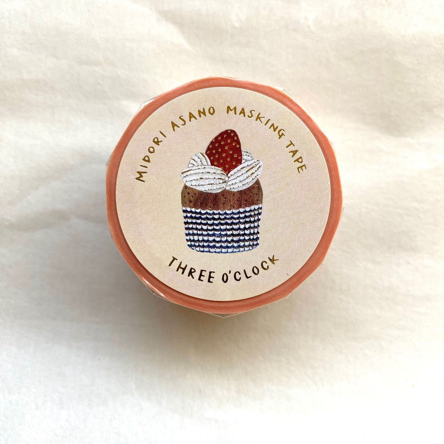 Cozyca Products x Midori Asano Foil Stamped Masking Tape - Three O'clock