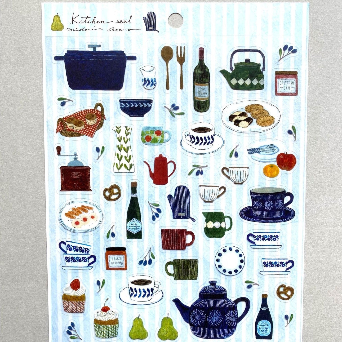 Cozyca Products x Midori Asano Transparent Stickers - Kitchen