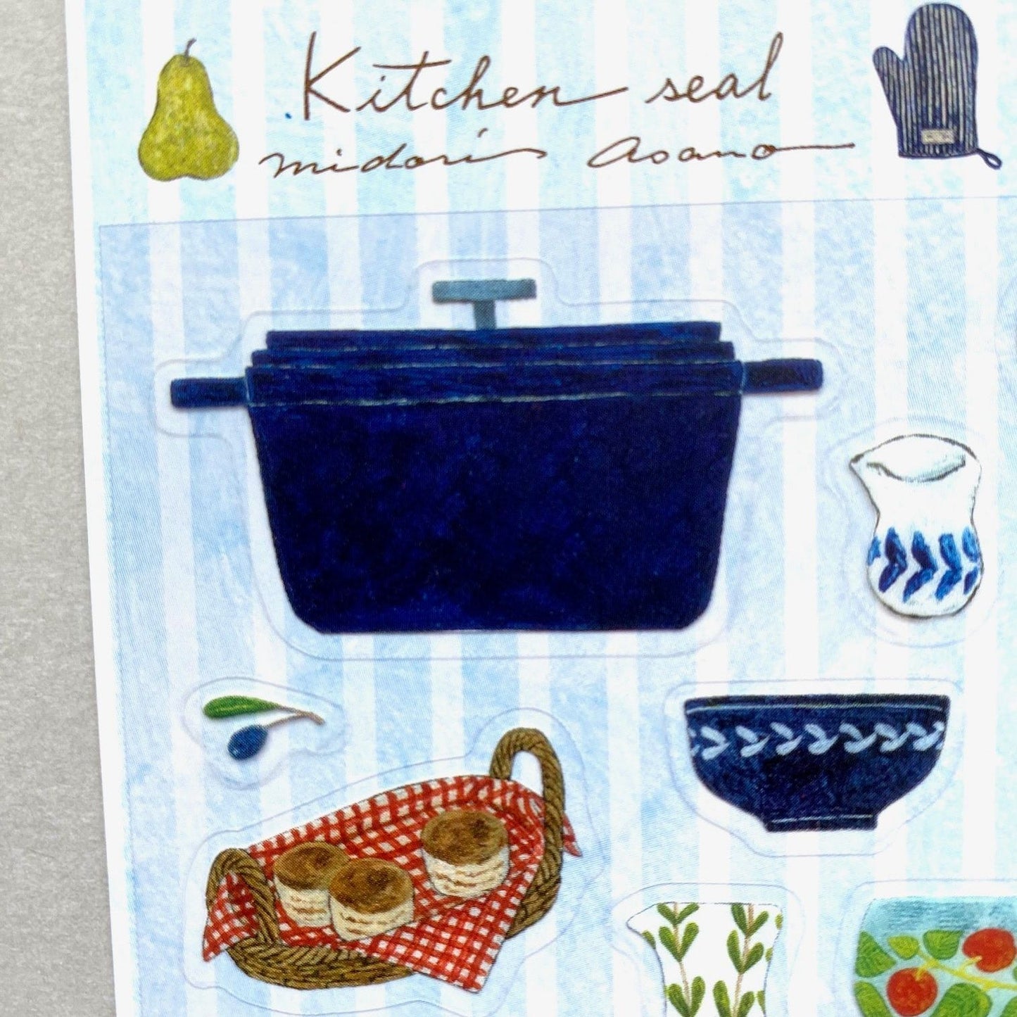 Cozyca Products x Midori Asano Transparent Stickers - Kitchen