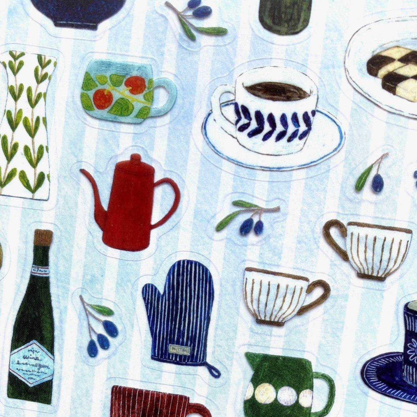 Cozyca Products x Midori Asano Transparent Stickers - Kitchen