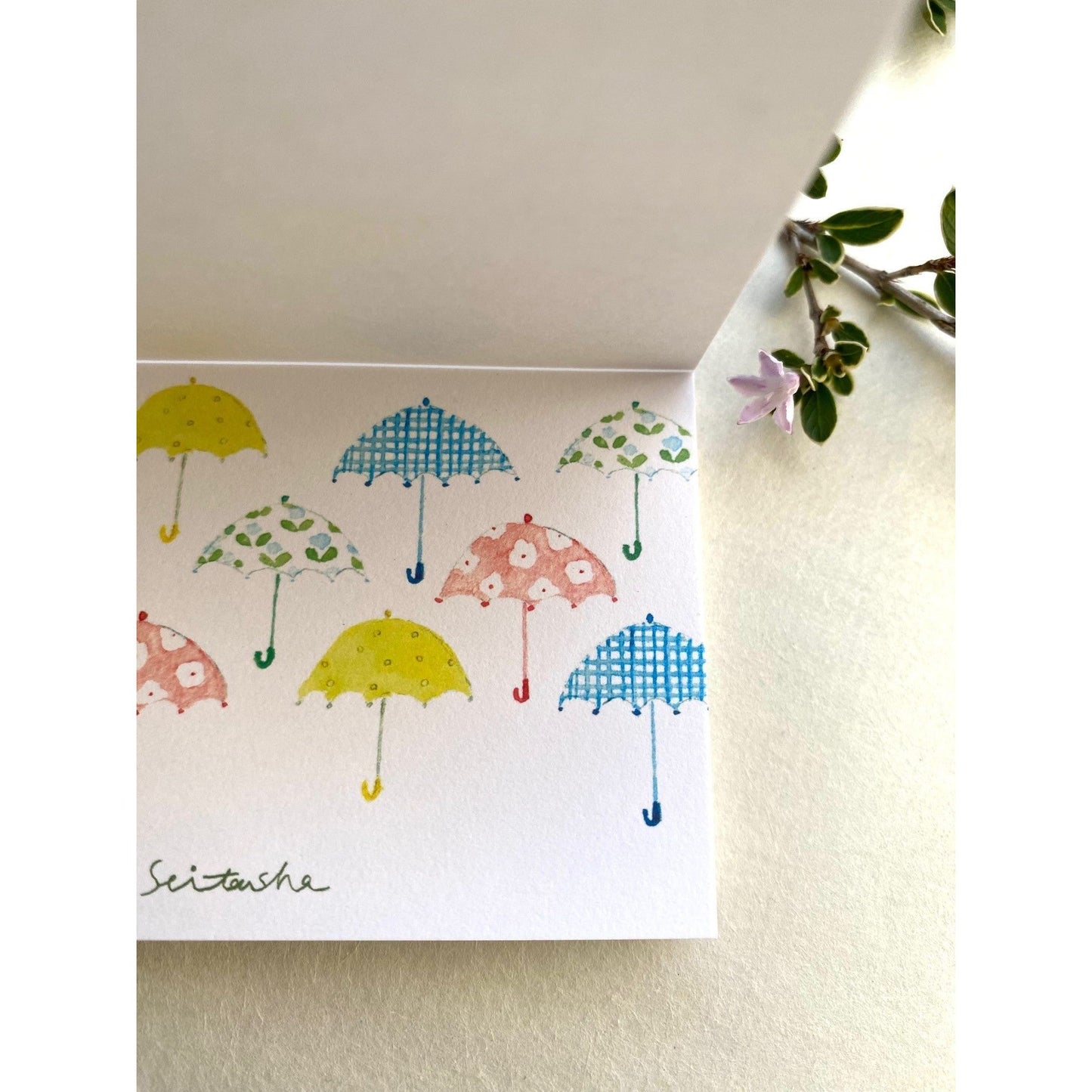 Seitousha Message Card – Parasol