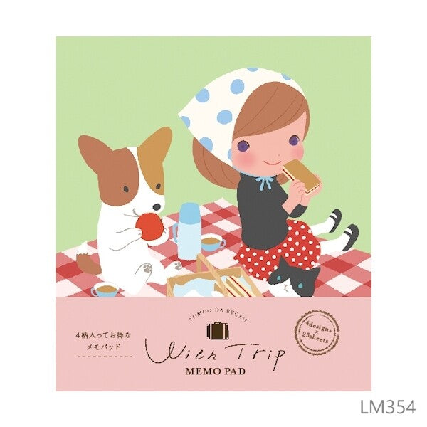 Ryoko Yomogida x Furukawa Paper Works With Trip Memo Pad - Picnic