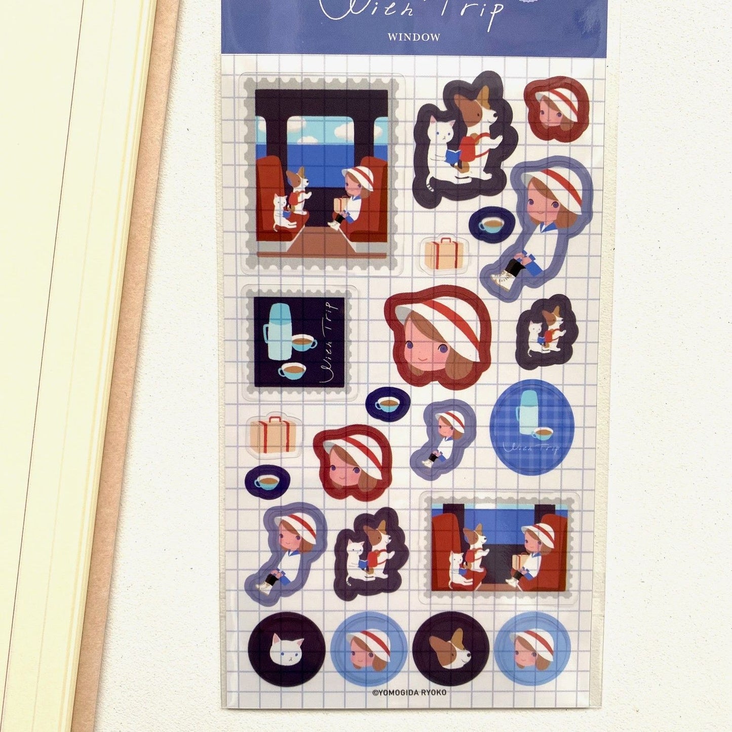 Ryoko Yomogida x Furukawa Paper Works With Trip Clear Sticker Sheet - Window