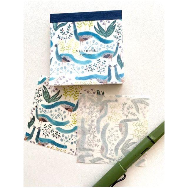 EL COMMUN Matoka Resfeber Memo Pad - Peacock