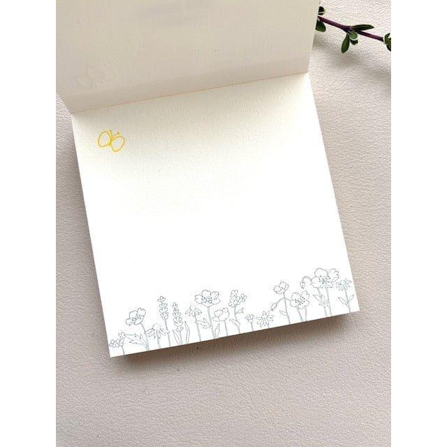 Hutte Paper Works Letterpress Memo Pad - Wild Flowers