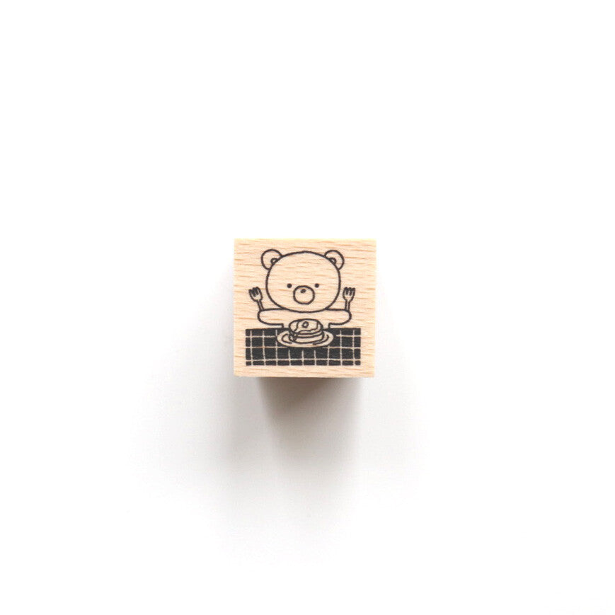 Forme. Rubber Stamp - Baby Kuma Itadakimasu