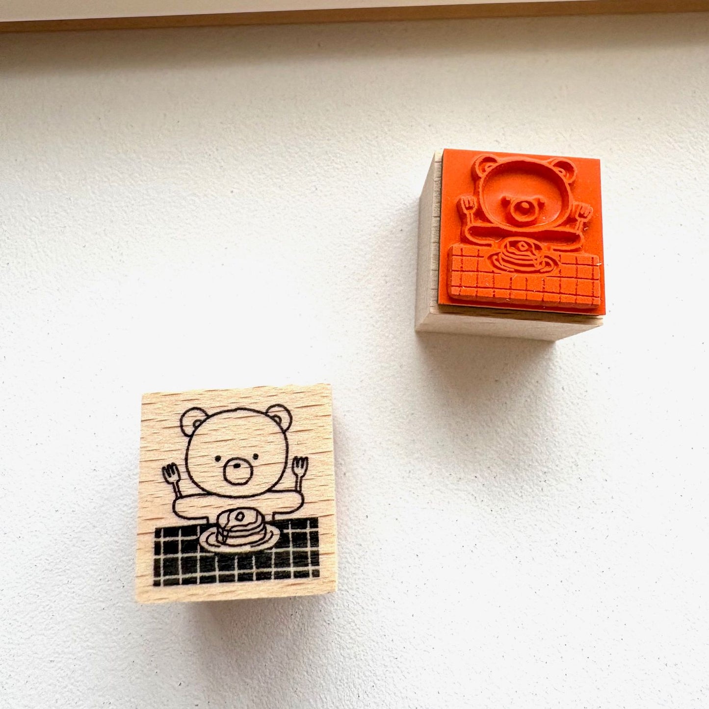 Forme. Rubber Stamp - Baby Kuma Itadakimasu